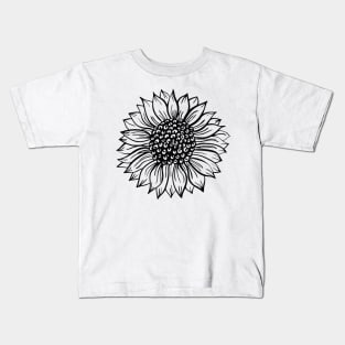 Funny Sunflower Hippie Shirts Sunflower Art Gift For Women Kids T-Shirt